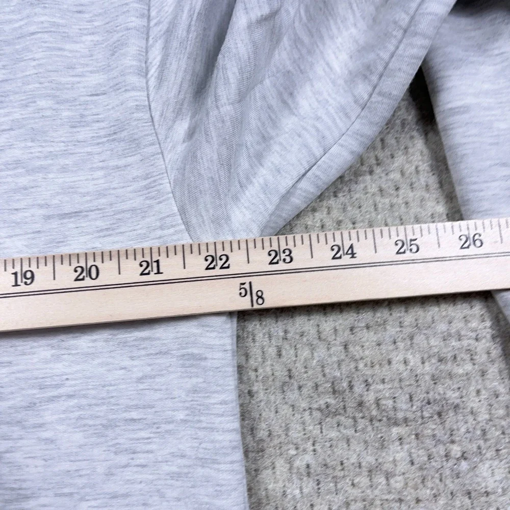 Varley Betsy Sweater Women Medium Gray Pullover Turtleneck Gym Lightweight‎